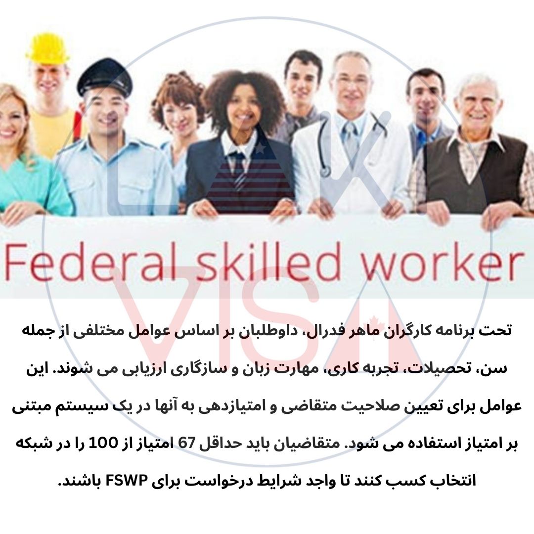 فدرال اسکیل ورکر کانادا Federal Skilled Worker Program (FSWP)، ویزای نیروی کار ماهر کانادا