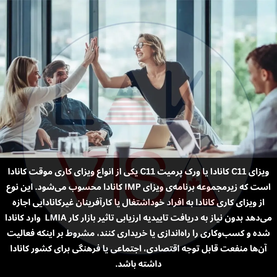 ویزای C11 کانادا یا ورک پرمیت C11 یکی از انواع ویزای کاری موقت کانادا است که زیرمجموعه برنامه‌ی ویزای IMP کانادا محسوب می‌شود.
